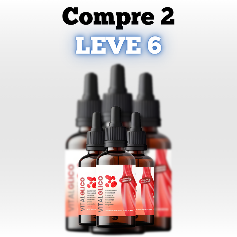VitalGlico Original 30ml - A Solução Para Equilibrar Sua Glicose - Promoção Exclusiva + Frete Grátis