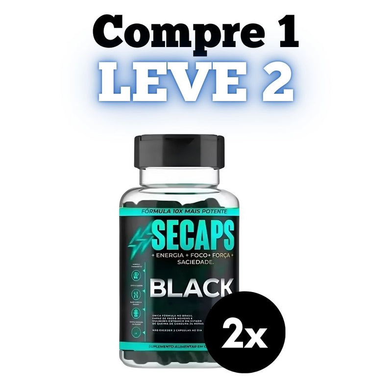 Secaps Black Original 60cp - Suplemento Natural - Promoção Exclusiva + Frete Grátis