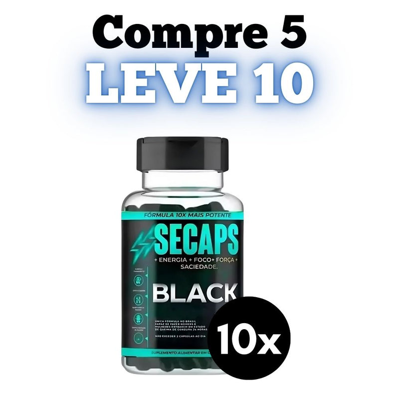 Secaps Black Original 60cp - Suplemento Natural - Promoção Exclusiva + Frete Grátis