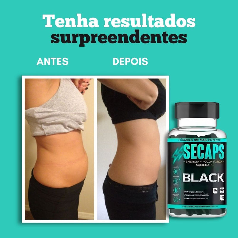 Secaps Black Original 60cp - Suplemento Natural - Promoção Exclusiva + Frete Grátis